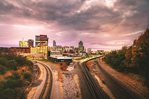 Dawn Over the Raleigh Rails