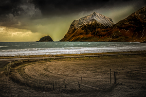 Lofoten Vik Hauklandstranda Beach