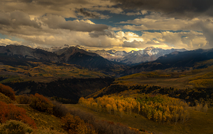 Colorado Telluride San Juan Mountains in Autumn