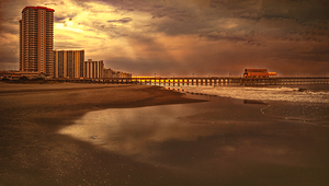 Myrtle Beach Wood Apache Pier at Sunrise