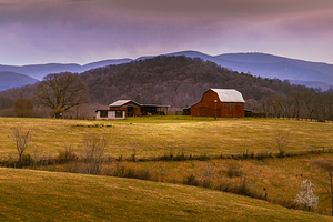 Blue Ridge Mountains Farm Barns