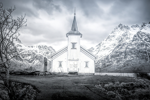 Vestpollen Church Mountain Views