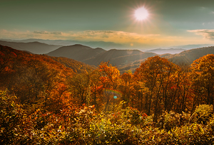 Smoky Mountains Heavenly Sunset