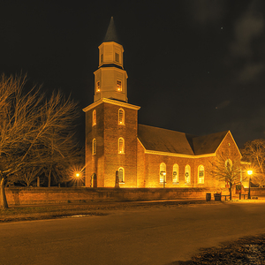Williamsburg Bruton Parish Church at Christmas