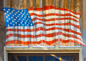 Destin Florida Boardwalk American Flag 1
