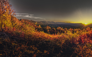 Blue Ridge Parkway Autumn Sunset
