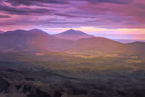 Blue Ridge Parkway Rainbow of Abstract Colors