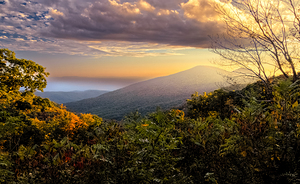 Virginia Blue Ridge Parkway Sunset Fog