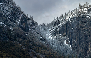 Yosemite Ridge Line in Snow