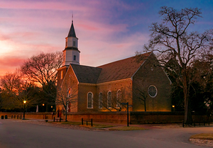 Bruton Parish Church Sunset