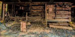 Cades Cove Barn Equipment Hay Rack
