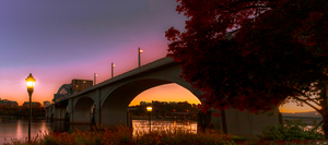 Chattanooga Market Street Bridge at Sunset