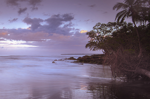 Cahuita Black Beach Storms at Sunset