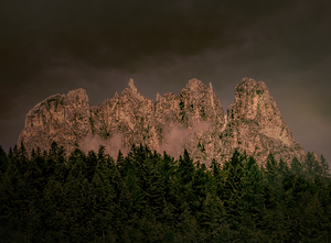 Dolomite Mountain Ridges