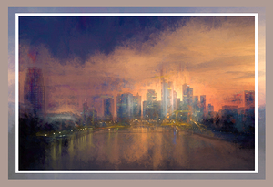 Frankfurt Skyline Coat of Many Colors