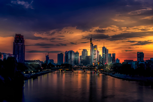 Frankfurt am Main Sunset Shadows