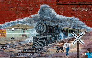 West Virginia New River Gauley Bridge Mural