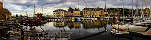 Honfleur Sunset Harbor Panorama