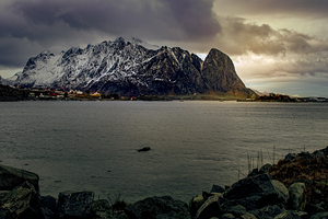 Lofoten  Coastal Road in Winter