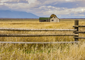 Lonely Moulton Mormon Row Prairie Dwelling