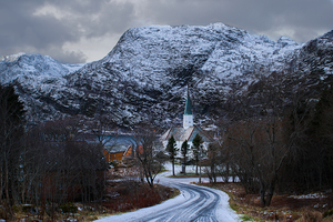 Moskenes Church in the Lofoten Islands