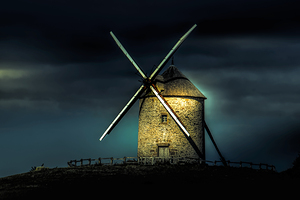 Mont Saint Michel Moulin de Moidrey Windmill