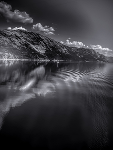 Norwegian Fjord Boat Ripples