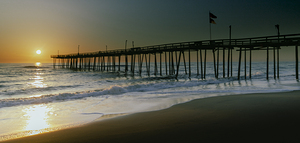 Outer Banks OBX Pier Sunrise 1