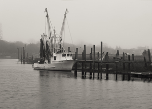 McClellanville Foggy Day Shrimp Boat
