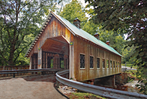 Emerts Cove Covered Bridge in the Great Smoky Mountains