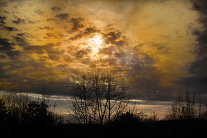 Winter Weather Fire in the Sky