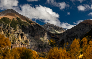 Telluride Mountain Autumn Close-up View
