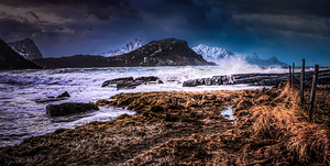 Loften Beach Gale Force Winds