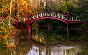 College of William and Mary  Crim Bridge in Autumn