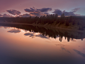 Yellowstone Lake Autumn Reflections