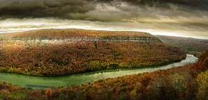 Tennessee Chattanooga River Landscape in Autumn