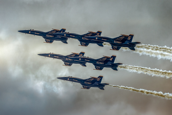 US Navy Blue Angels in Formation Print