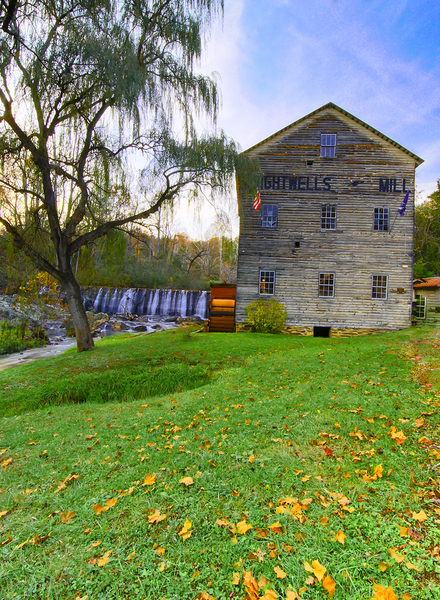 Brightwell Gristmill in Autumn Print