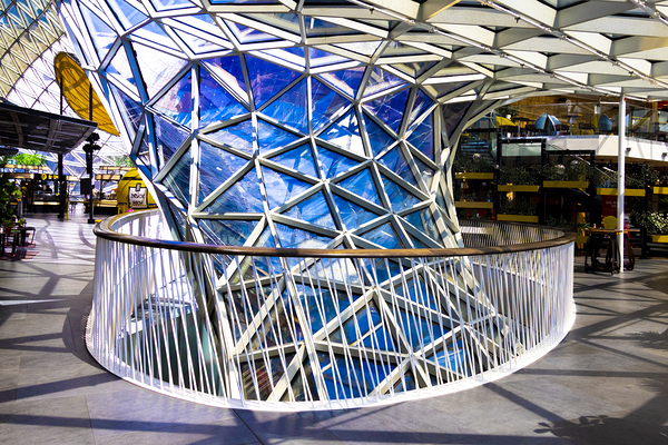 Frankfurt Modern Shopping Center Architecture Print