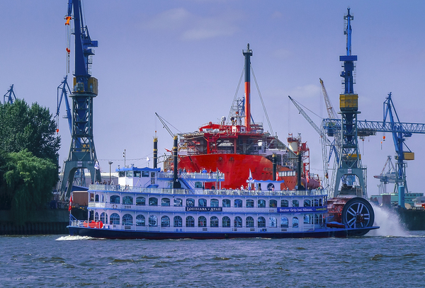 Port of Hamburg Boats Print
