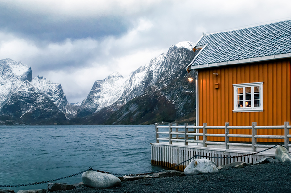 All About the View from the Ochre Rorbu Print