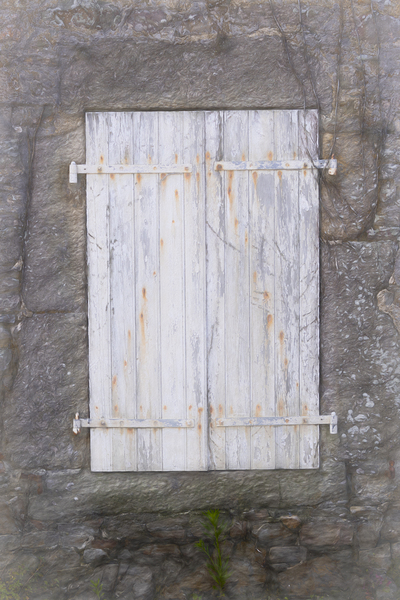 Antique Monet Style French Window Print