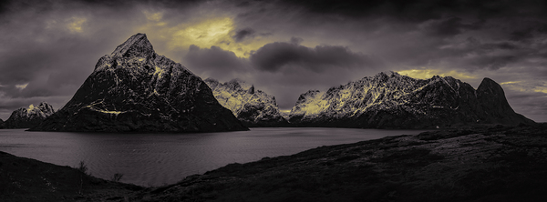 Moltind  Moskenes Mountain Panorama  Print