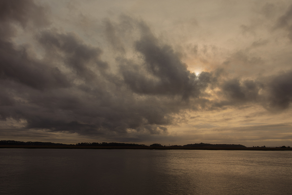 Port Royal Sound South Carolina Storm Clouds Print