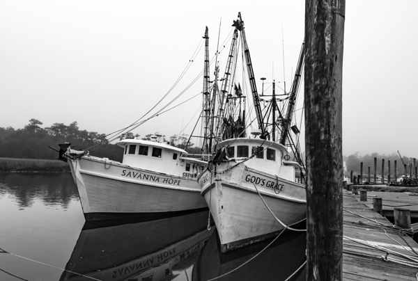 Rockville South Carolina Shrimp Boats Print