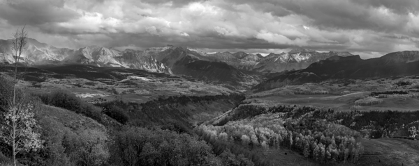 Uncompahgre Sunset Panorama near Telluride  Print