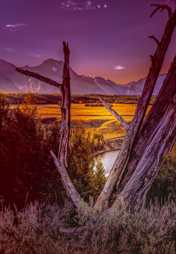 Teton Snake River Overlook Sunset Print