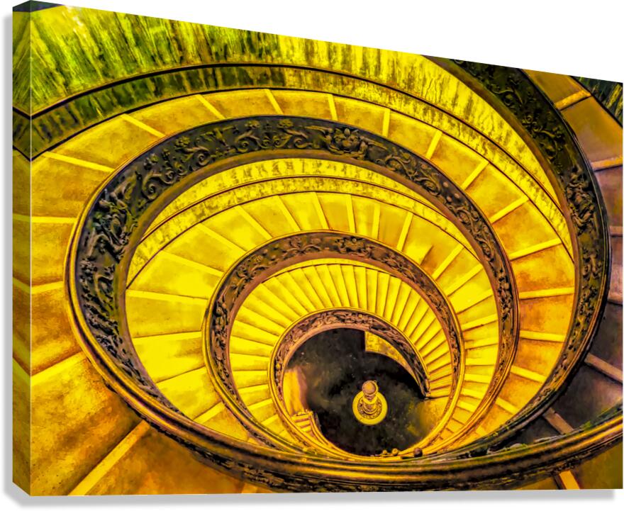 Vatican Circular Stairs Canvas Print