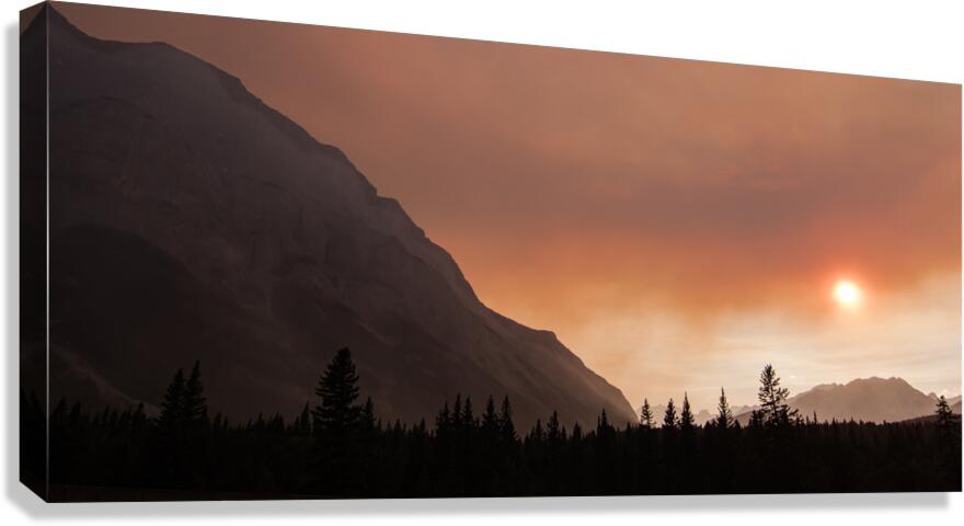 Canadian Rockies Fire Canvas Print