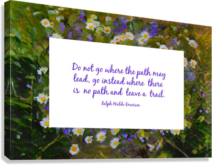Go Not Where There is a Path Canvas Print